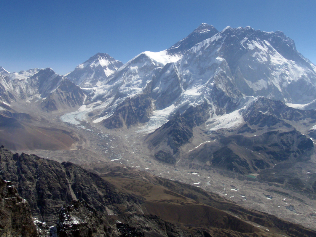 View of Everest from Lobuche summit